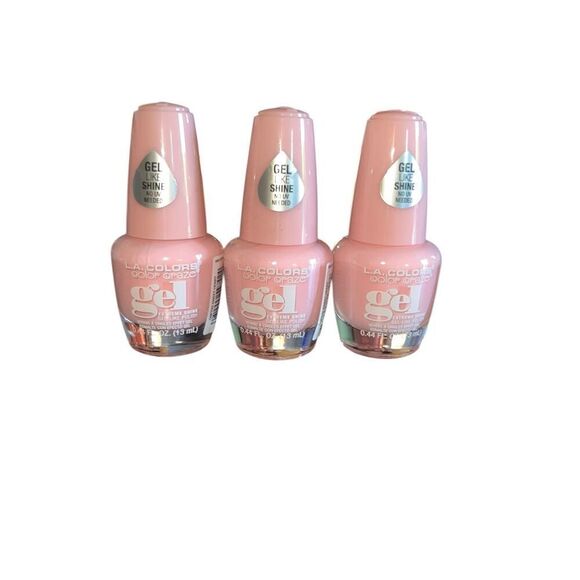 3 L.A. Colors gel shine nail polish color craze sweetheart no uv light needed - Picture 1 of 3